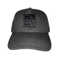 OFFICIAL Royal Navy Embroidered Baseball Cap - Graphite Cap/ Design