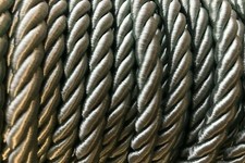 8mm Unflanged Colours Barley Twist Cord Piping Rope Braid Trim (1030) Per Metre