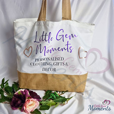 Personalised XL Jute Shopper