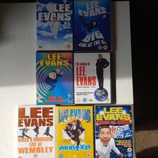 7x Lee Evans Stand Up DVD Bundle - Live At Wembley,  O2, Scotland etc
