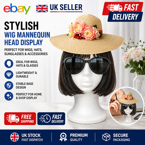 Polystyrene foam head dummy - polystyrene,