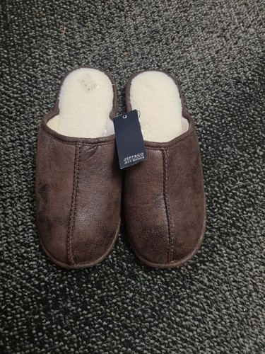 New mens slip slippers - new, size
