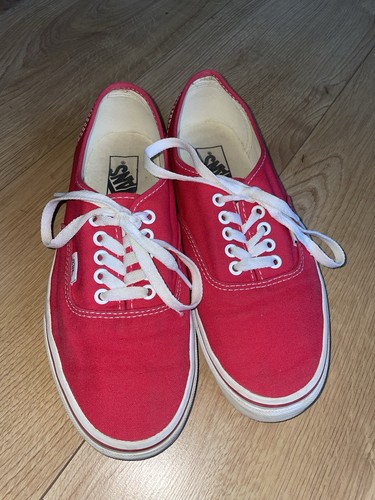 Vans authentic red canvas - vans,