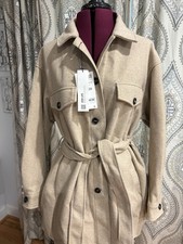 Zara XL Tan Long Sleeve Button
