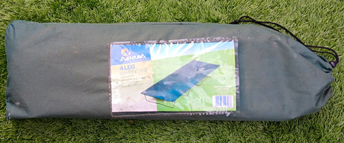 Green folding camping bed - green,