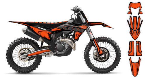 Graphics kit ktm exc - graphics, exc-f