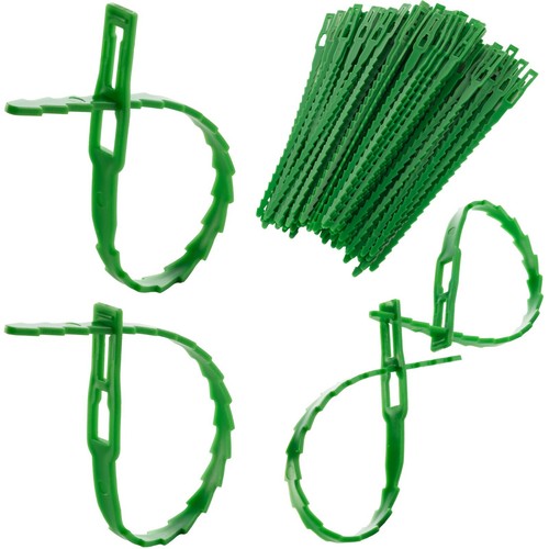 17cm green garden twist ties - green,
