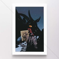 Hellboy Poster Canvas Superhero Comic Book Art Print #170