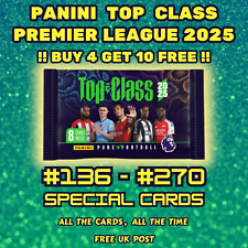 Panini 'TOP CLASS 2025' Premier League - Special Cards #136 to #270 - FREE POST