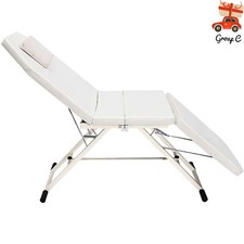 White Salon Beauty Recliner Foldable Massage Table Tattoo Bed Couch SPA Chair UK