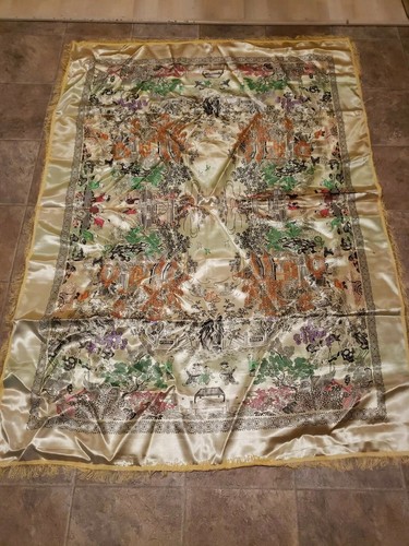 Chinese wall art fabric double