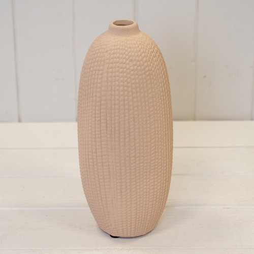 Textured sculptured vase - textured/sculptured,