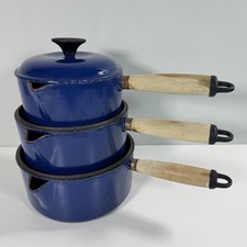 Vintage French Enamel Saucepan