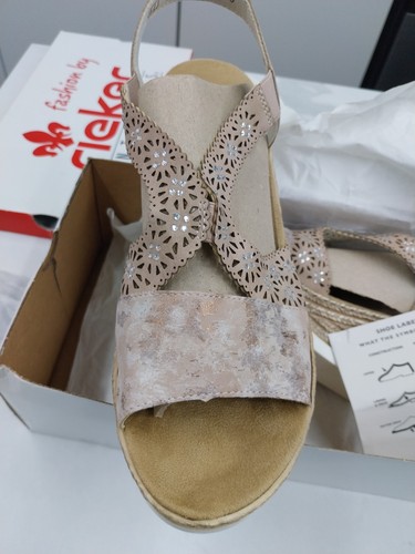 Rieker 61916 wedge sandal - rieker,