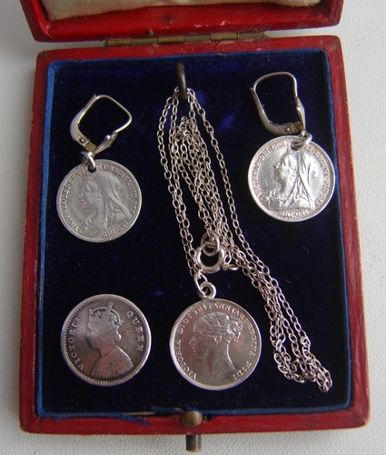 Victorian coin jewellery queen - jewellery,