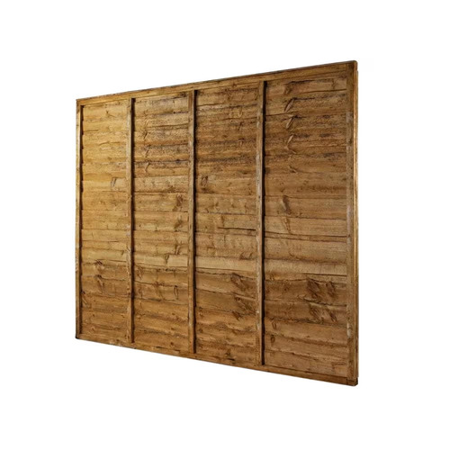 Horizontal lap treated fence - treated,
