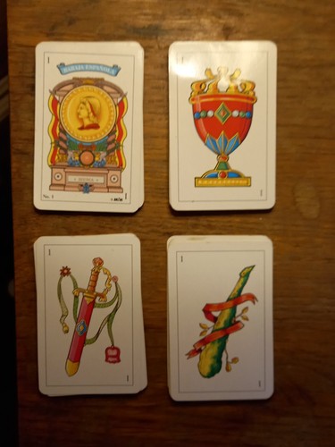 Pack spanish playing cards - of,