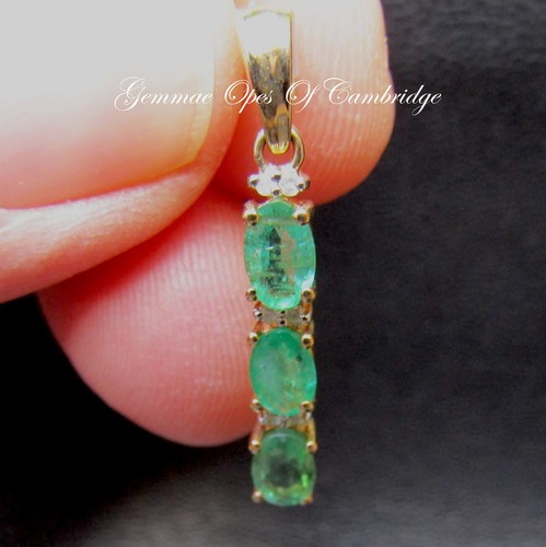 New 9ct gold emerald diamond - new,