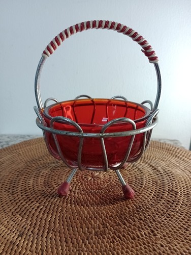 Vintage 1950s glass bowl - 1950s, on