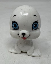 White Seal Animal Sparkly Glitter Action Figure Toys (G5) Big Blue Eyes Pup Cute