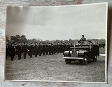 1950s Press Photo Queen Elizabeth II Series I Landrover RAF Military Parade