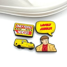 Only Fools and Horses Charms Fits Crocs SET OF 4 Shoe Charms Real UK Seller 🇬🇧