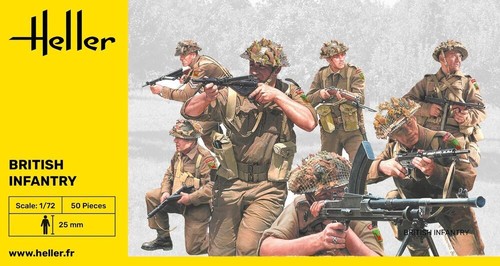 Heller british infantry - 1/72,