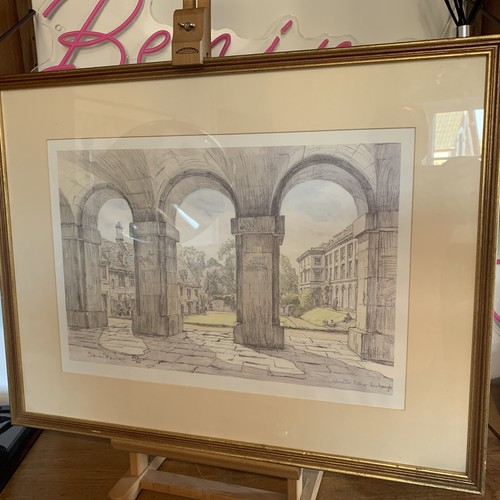 Worcester colllege framed - colllege,