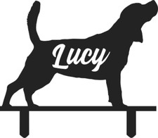 Personalised Steel Beagle Pet