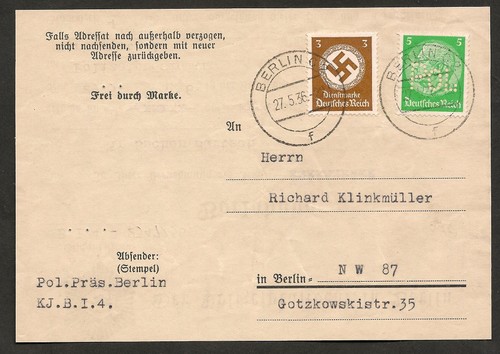 Germany stamps 1936 police - stamps,
