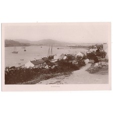 KIPPFORD Showing The Cabin Tea Room and Sailing Boats, Kirkcudbright RP Postcard