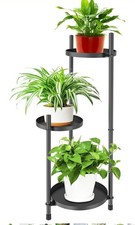 3 Tier Metal Plant Stand Indoor Outdoor Tall Corner Flower Pot Display Rack