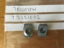 Triumph Captive nut speed nut holder x 2 ,  Exhaust system, Rocket 3  M8 thread 