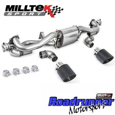 Milltek Porsche Cayman 718 GT4 Exhaust Carbon Tips SSXPO169 Pre Feb 2020 Models