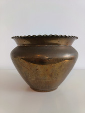 Vintage Brass Fluted Rim