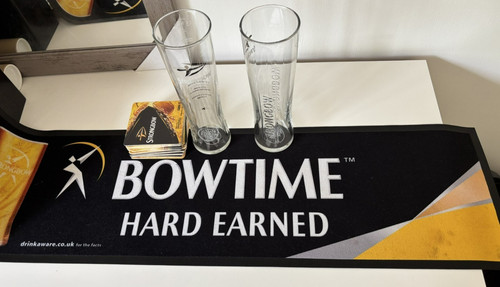 Strongbow bar runner - runner,, glasses
