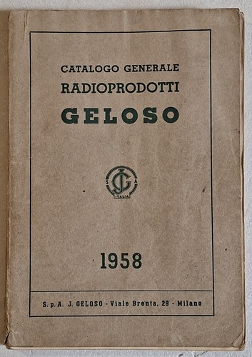 Geloso catalogo 1958 generale - 1958,