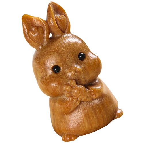 Lovely brown wooden rabbit - lovely,