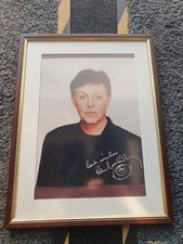 paul mccartney signed photo