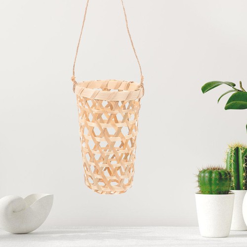 Handwoven bamboo hanging - handwoven,