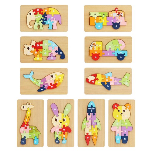 Kids wooden puzzle travel toy - puzzle,
