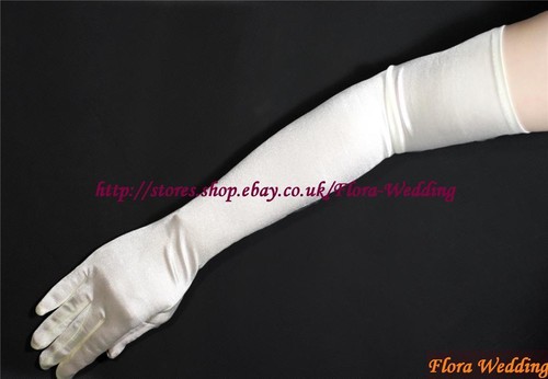 Satin extra long - long, fingered