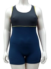 ACCLAIM Lyon Ladies Classic Fit Boy Leg Swimming Costume N/G/Y 14 & 18 2025