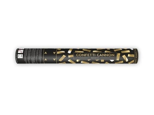 40cm gold confetti cannon - gold,