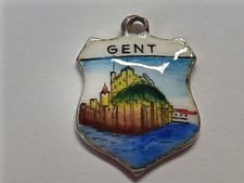 Silver travel shield charm