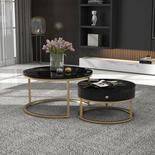 Round coffee tables with - coffee,