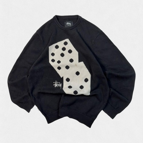 Stussy dice knit crew - , neck