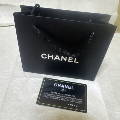 Chanel gift bag black empty - bag,