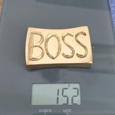 Vintage Boss Solid Brass Metal