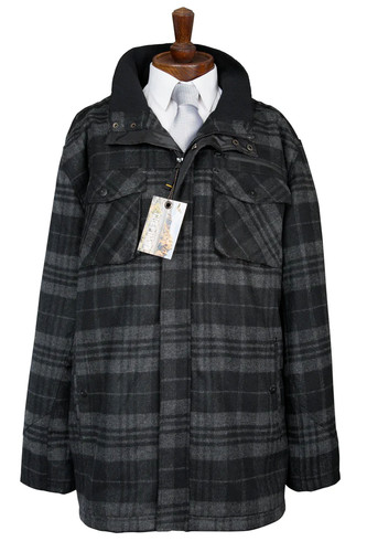 Mens wool grey coat 3xl - coat, fits
